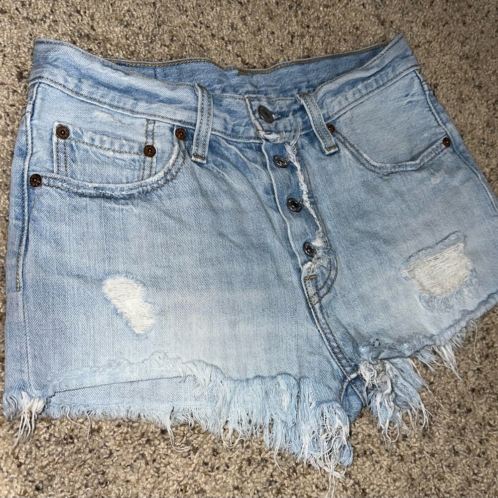 Levi's Distressed Jean Shorts